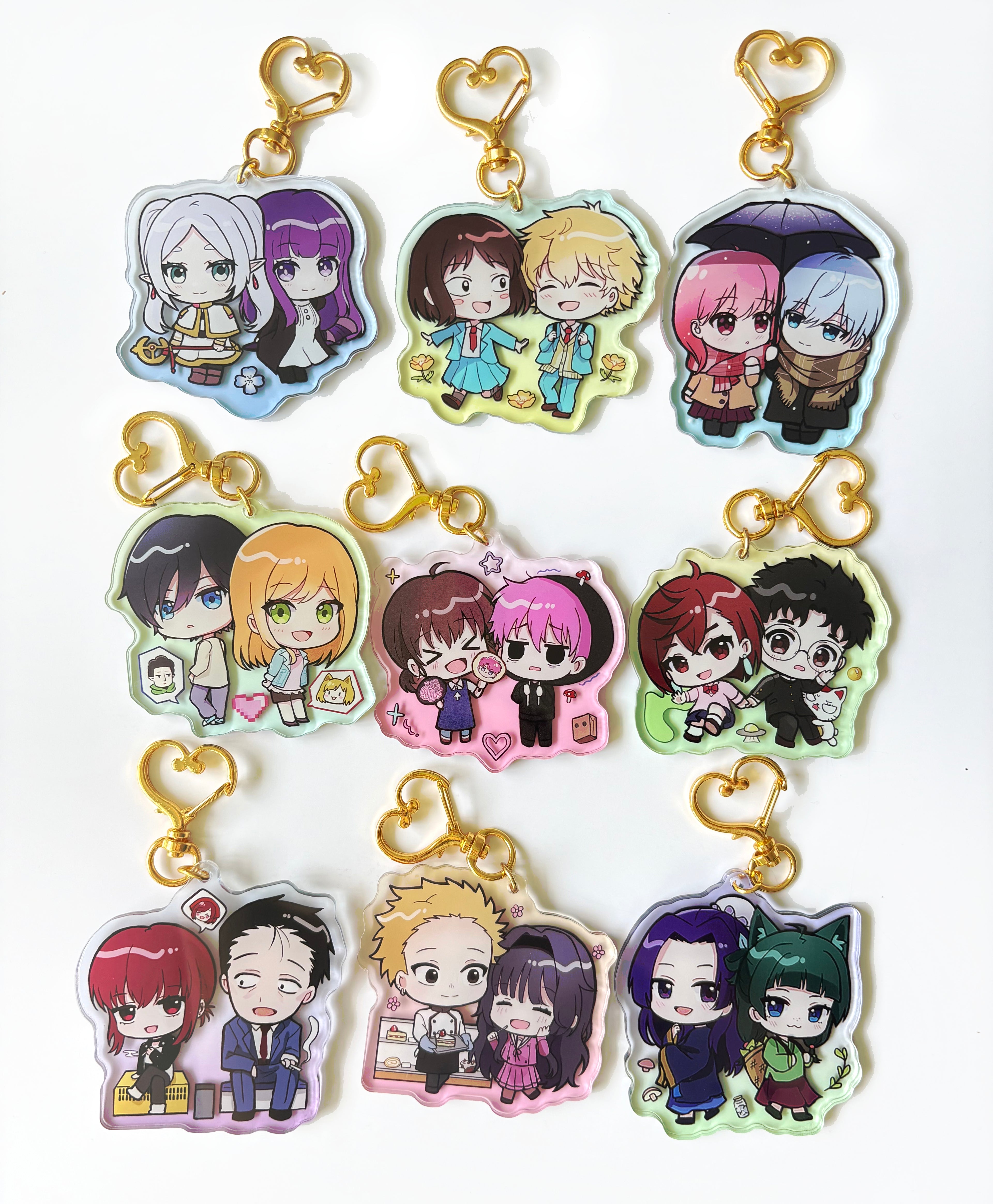 Anime Duo Acrylic Charms 2.5"