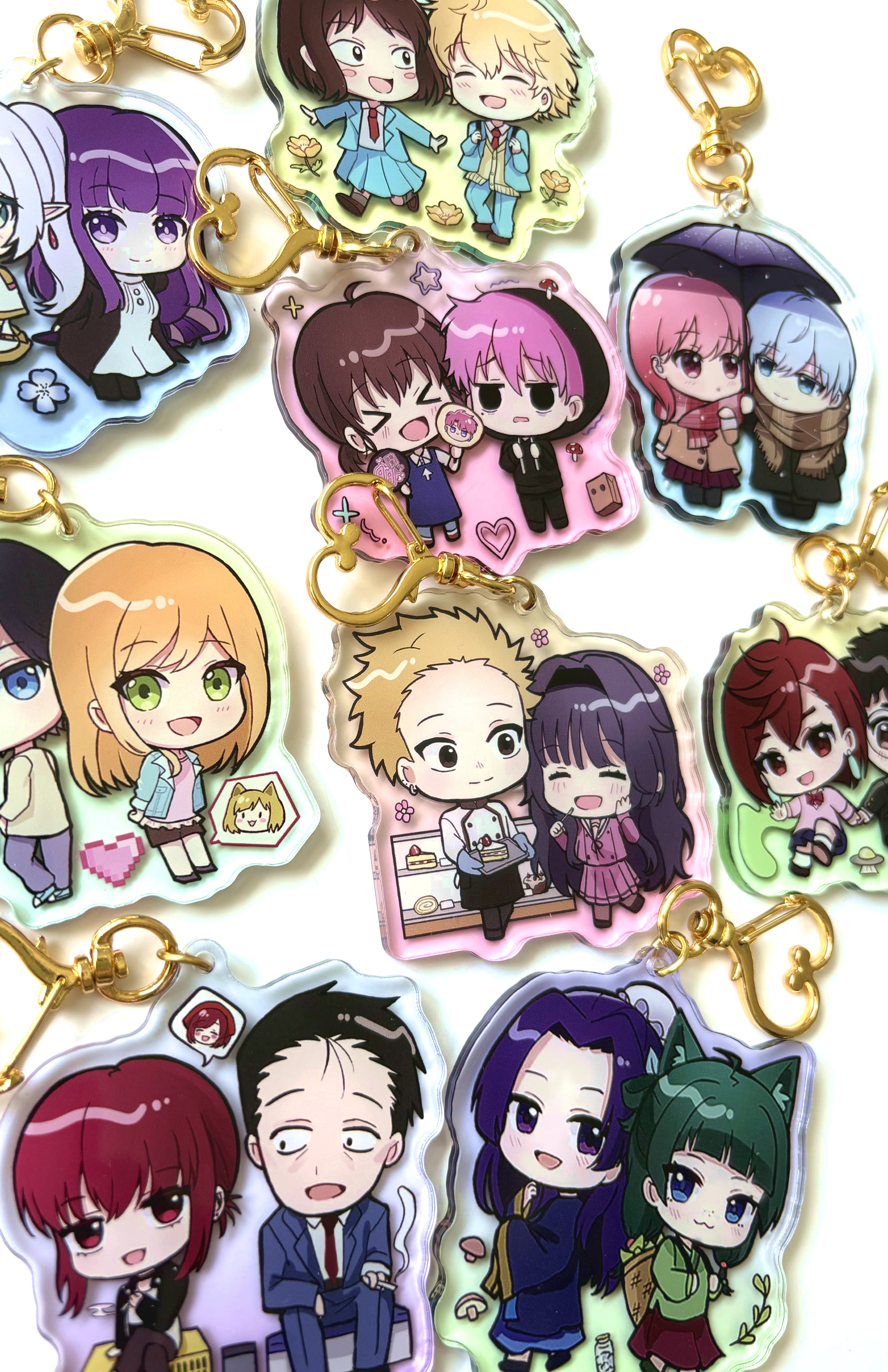 Anime Duo Acrylic Charms 2.5"