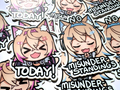 Fuwamoco Stickers