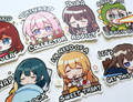 Just a Girl Stickers