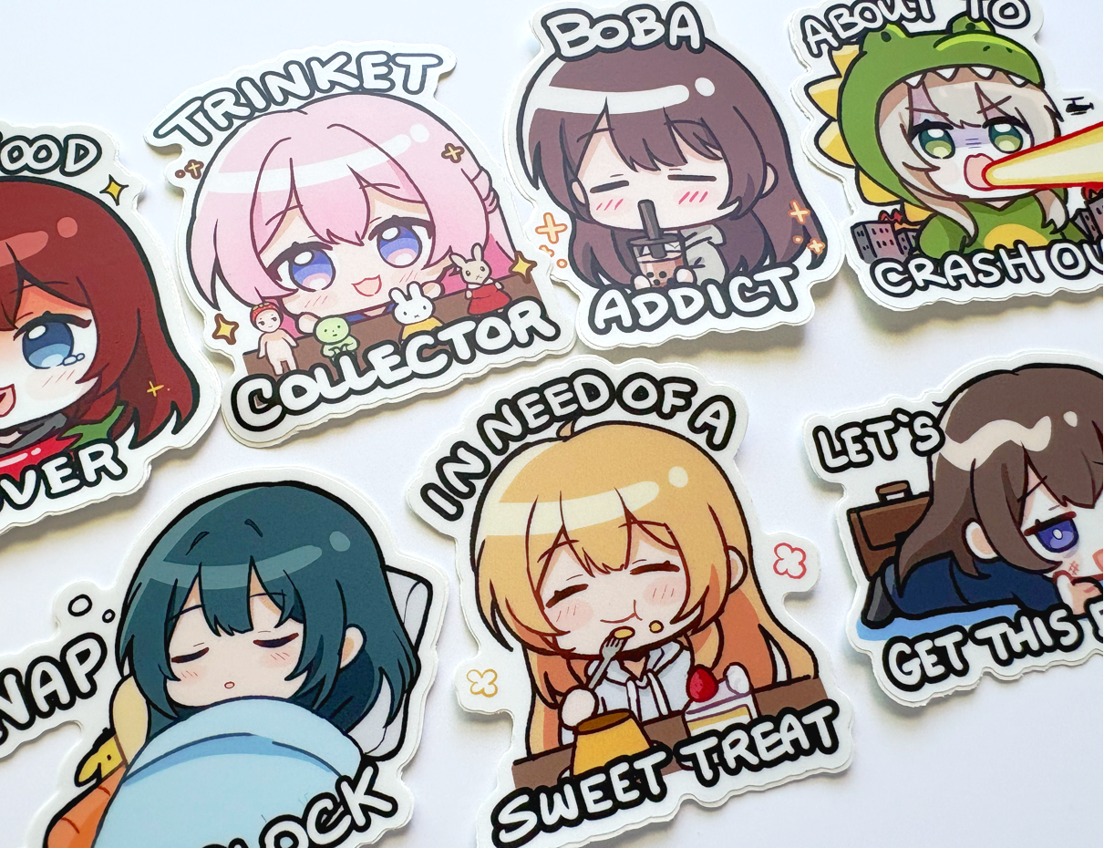 Just a Girl Stickers