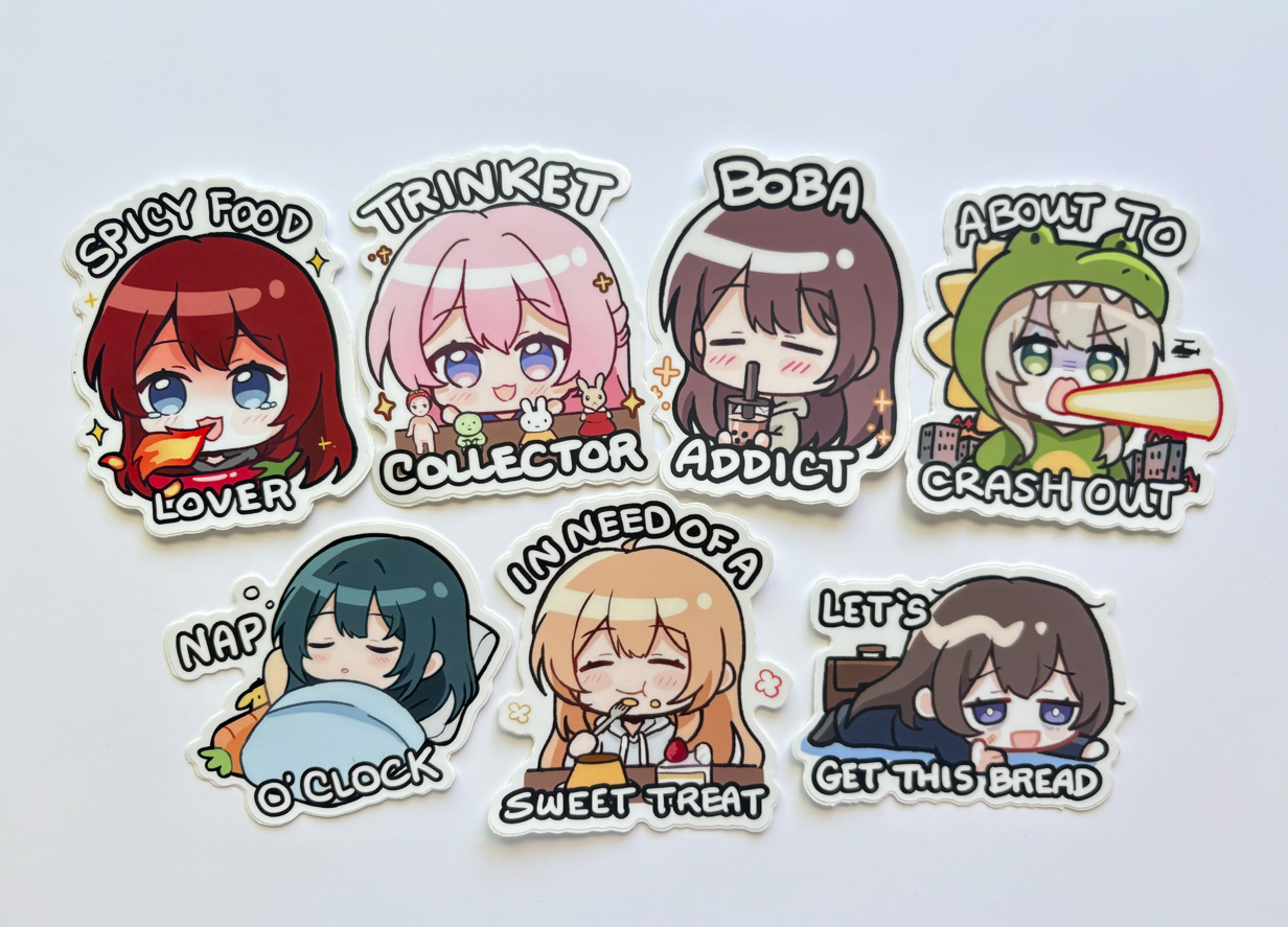 Just a Girl Stickers