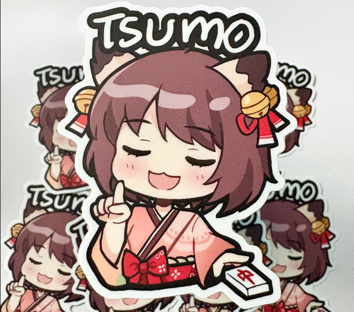 Mahjong Soul Tsumo Sticker
