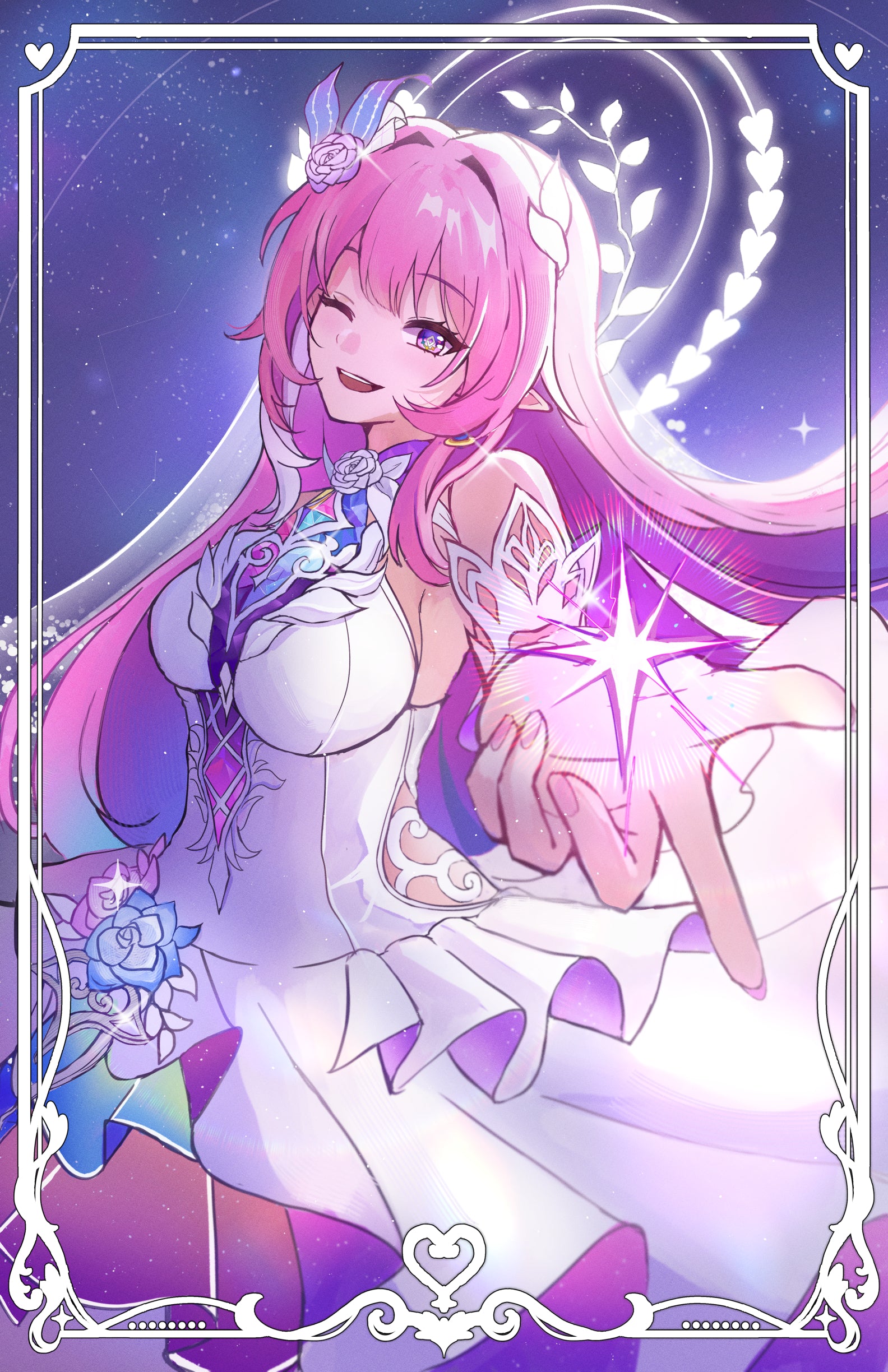 Cyrene Honkai Star Rail Holographic Foil Print