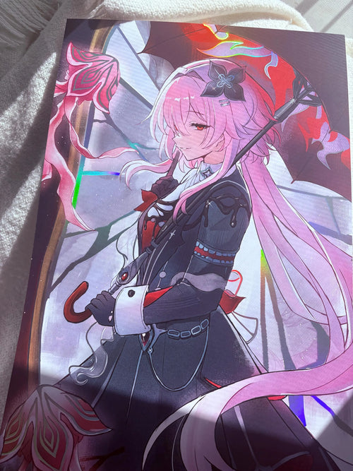 Evernight Honkai Star Rail Holographic Foil Print
