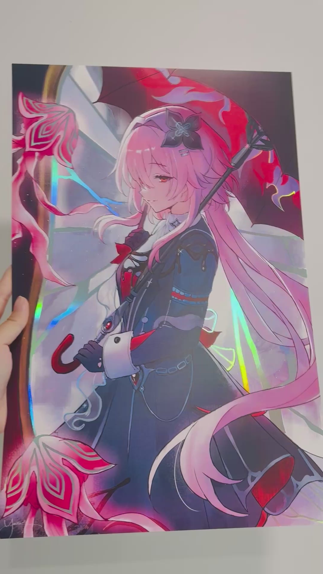 Evernight Honkai Star Rail Holographic Foil Print