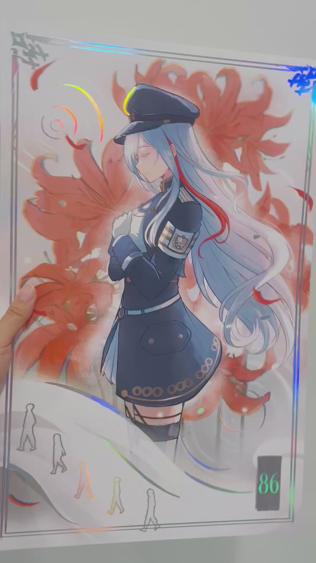 86 Vladilena Milizé Holographic Foil Print