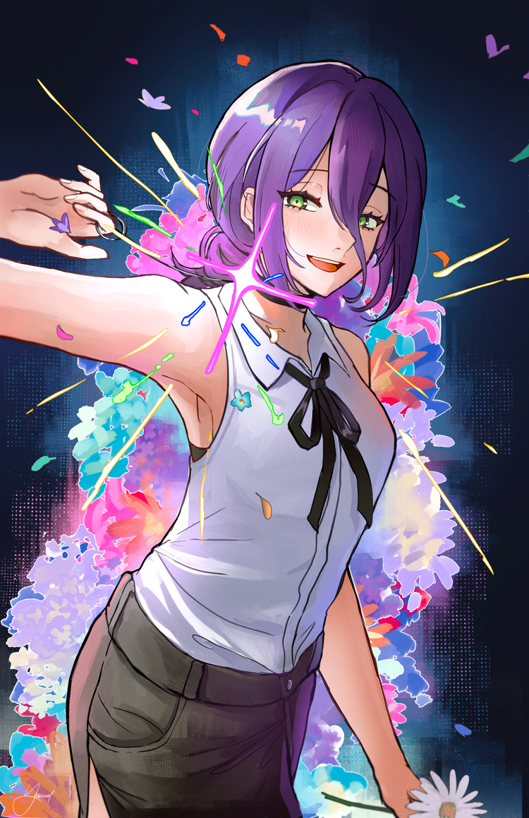 Chainsaw Man Reze Holographic Foil Print